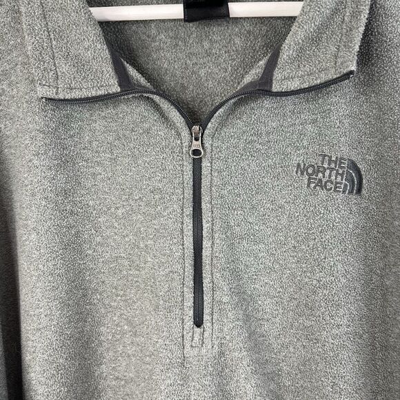 The North Face Size XXL 1/4 Zip Pullover Men’s Fleece Gray Lightweight Outdoor - Picture 4 of 12